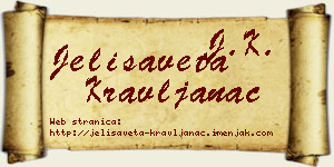 Jelisaveta Kravljanac vizit kartica